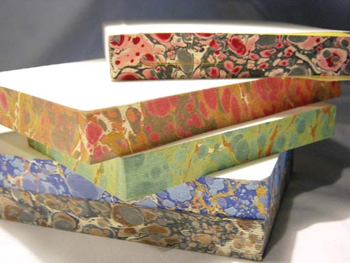 detailed image about product Hand marbleized edges journals BRL-004