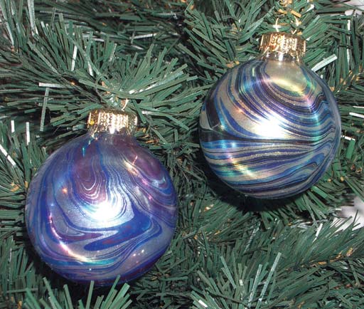 detailed image about product hand marbled christmas balls CBL-006