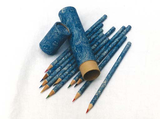 detailed image about product hand marbled colored pencils MTC-002