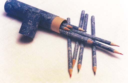 detailed image about product hand marbled colored pencils MTC-004