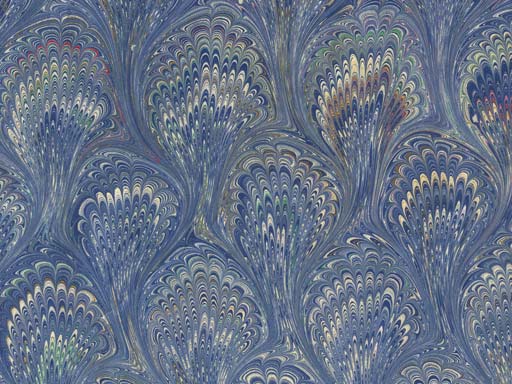 detailed image about product marbled paper Peacock PVF-600