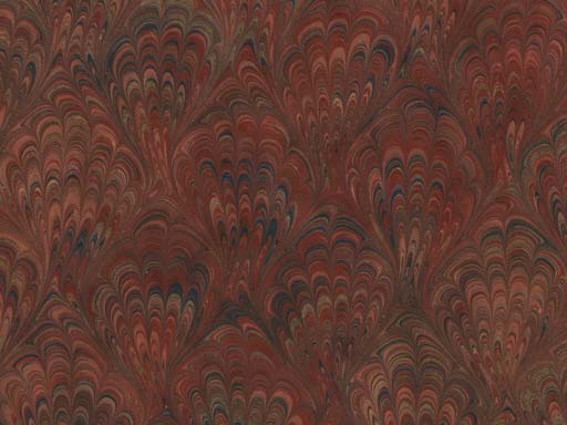 detailed image about product marbled paper Peacock PVM-071