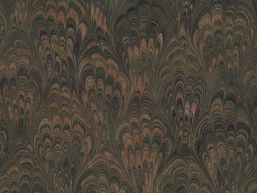 detailed image about product marbled paper Peacock PVM-073