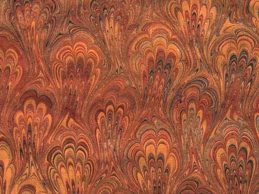 detailed image about product marbled paper Peacock PVM-076