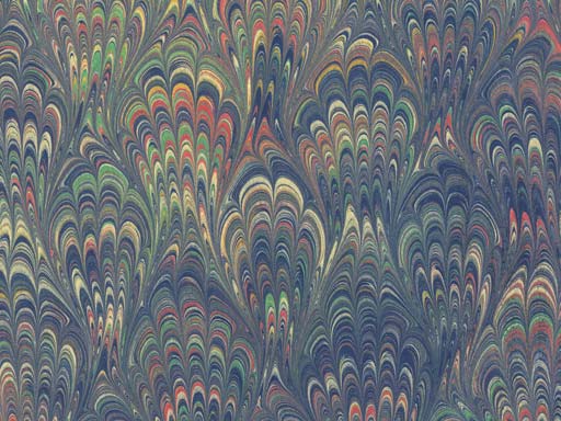 detailed image about product marbled paper Peacock PVM-600