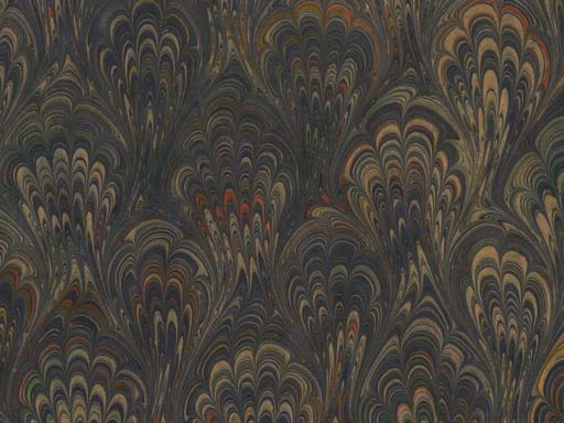 detailed image about product marbled paper Peacock PVM-700