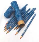 Product hand marbled colored pencils MTC-006